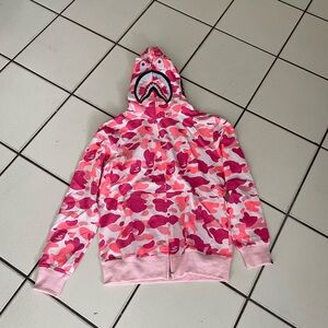 High quality Pink Bape hoodie